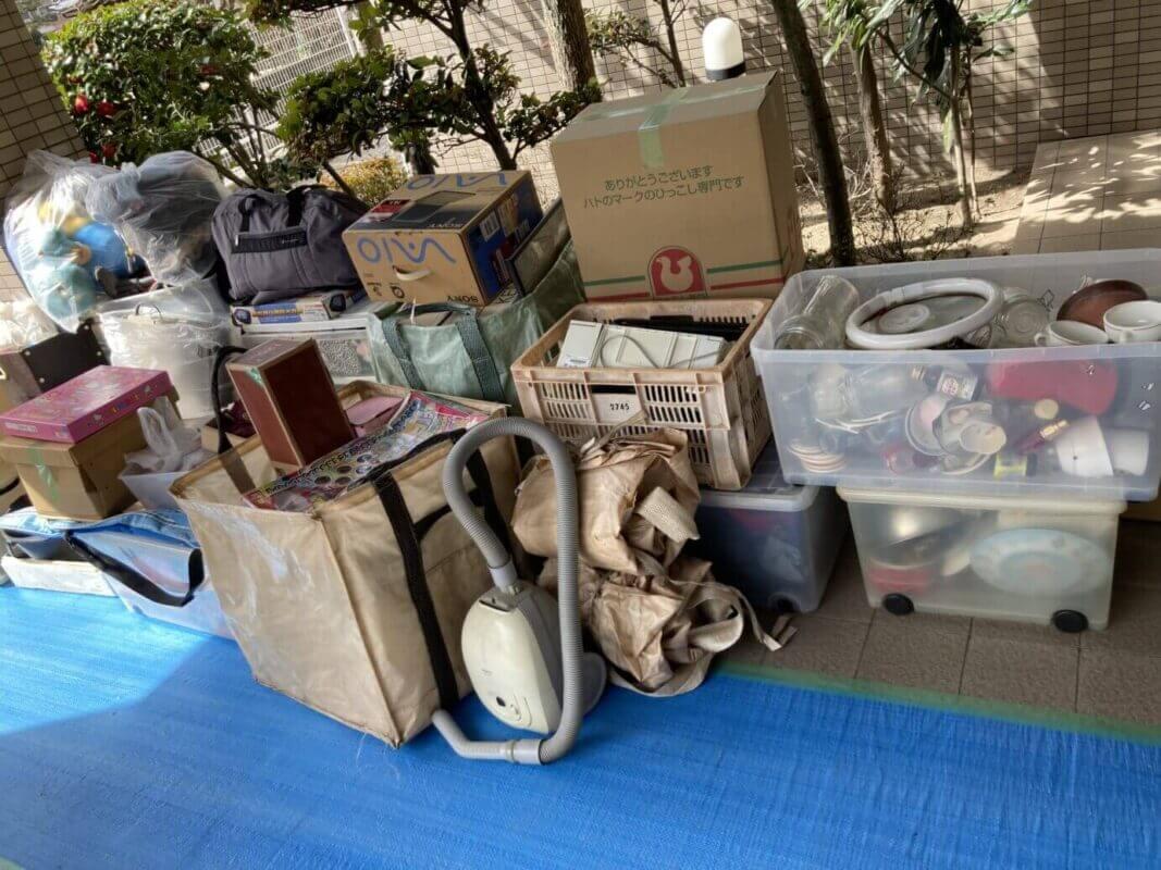 福岡市の不用品回収実績 (作業前)