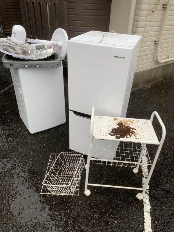 お引っ越しの際に冷蔵庫、扇風機、ワゴンお引き取り