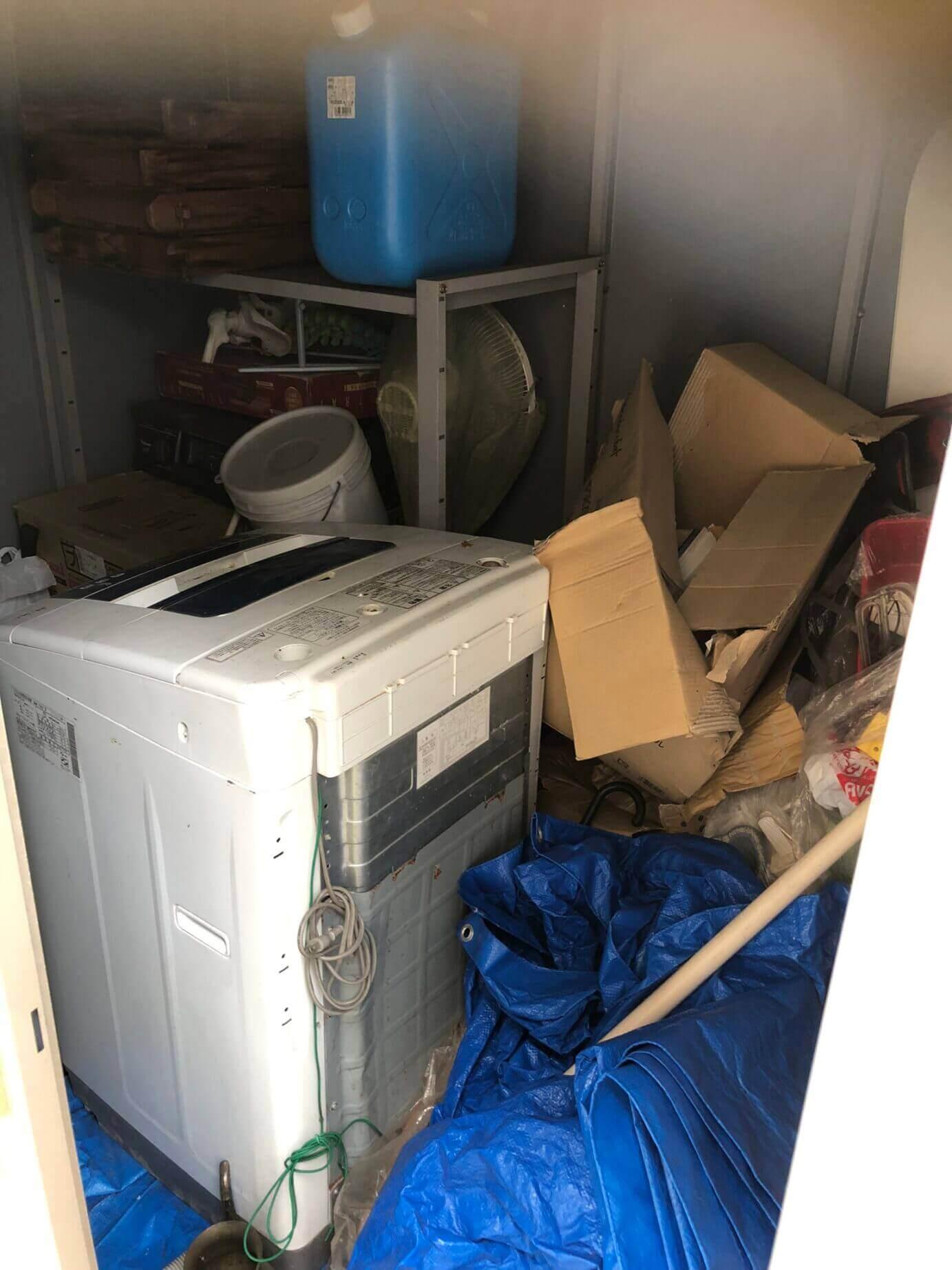 宇部市の不用品回収実績 (作業前)