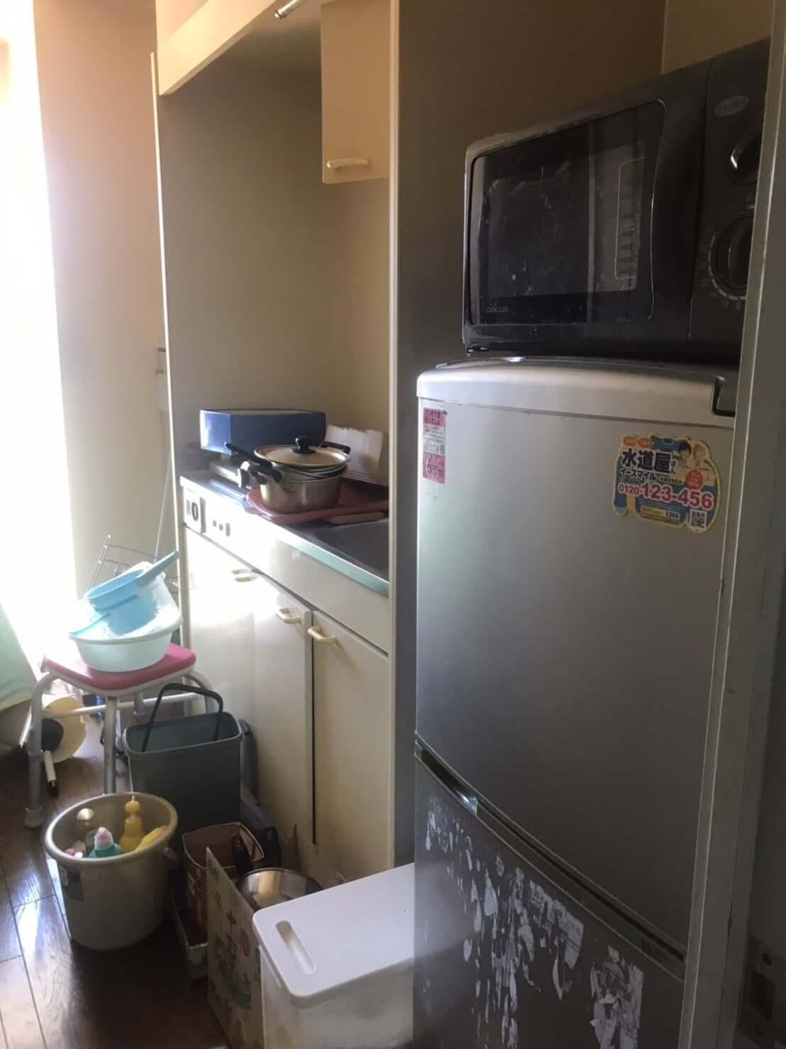 お引越しに伴う冷蔵庫やキッチン用品の不用品回収