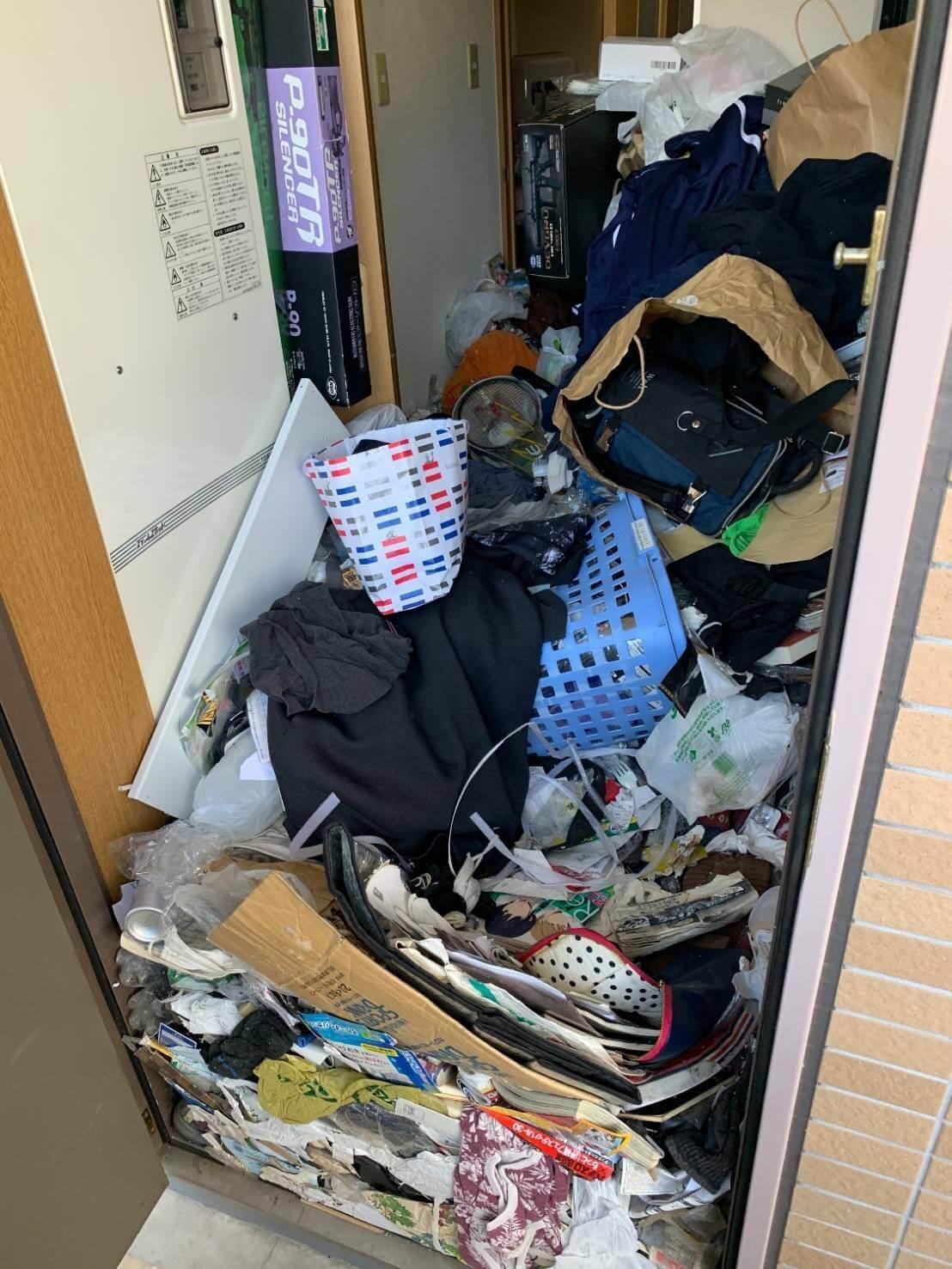 ワンルームマンションのゴミ屋敷片付け！