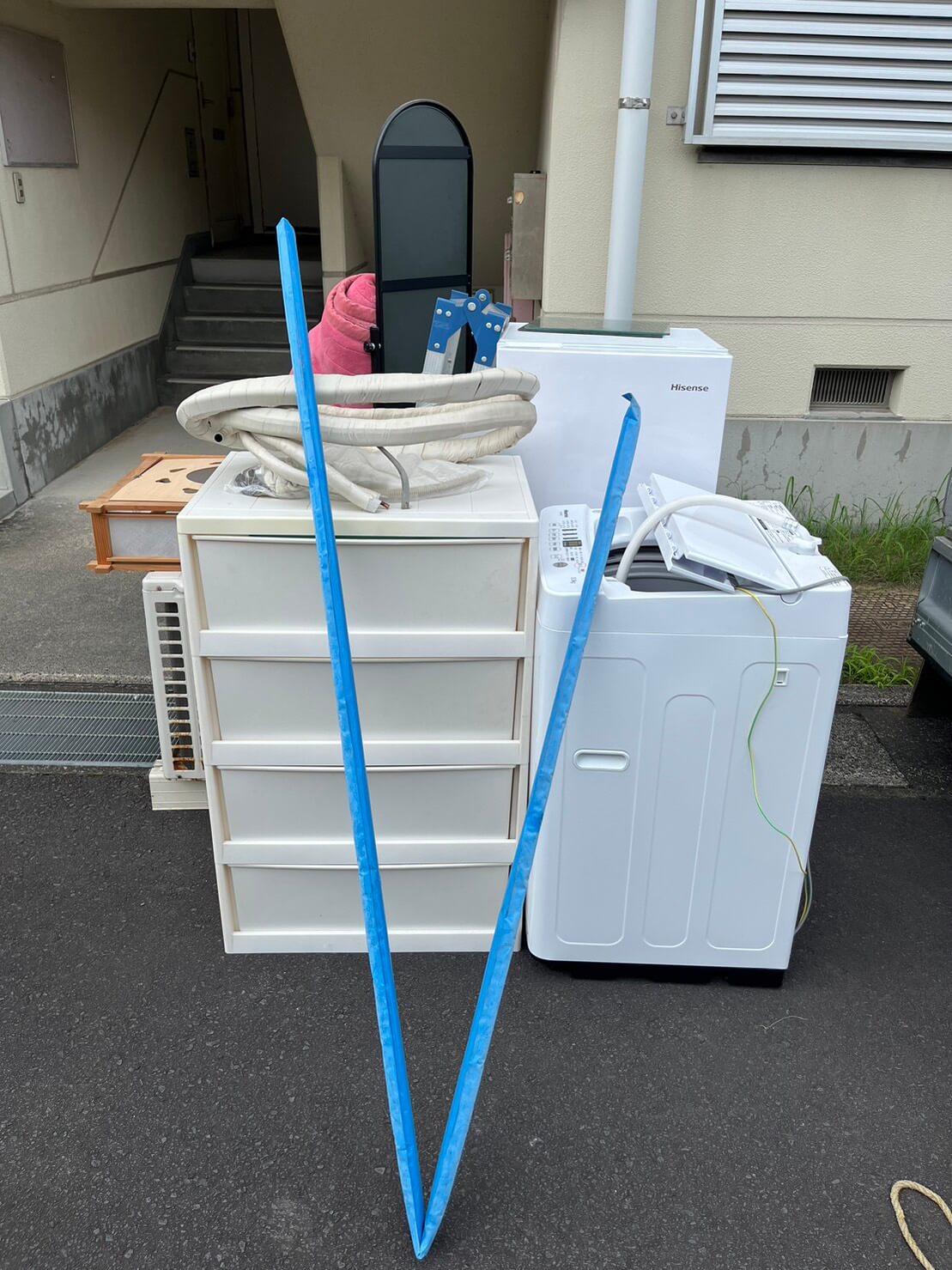 エアコン取り外し工事と大型家電等の不用品回収