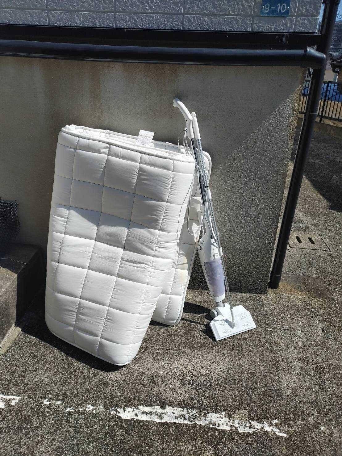 引越しに伴い布団、掃除機の処分