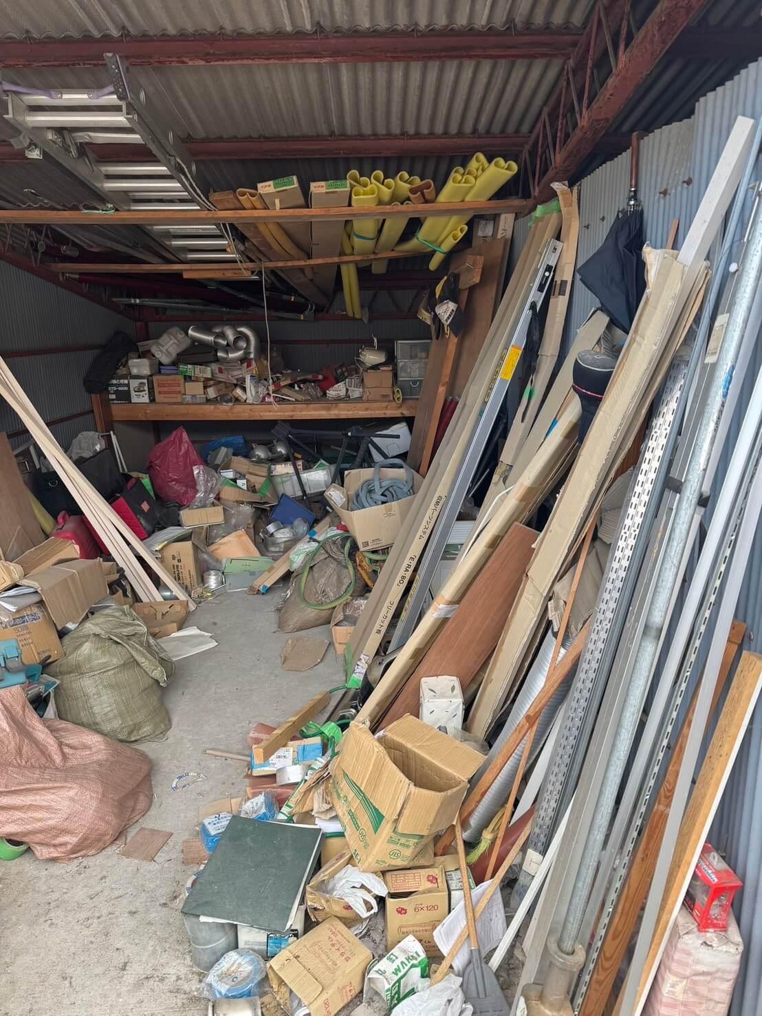 仕事で使っていた建設道具の不用品処分
