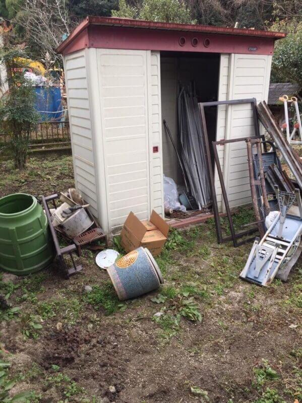 三原市の不用品回収実績 (作業前)