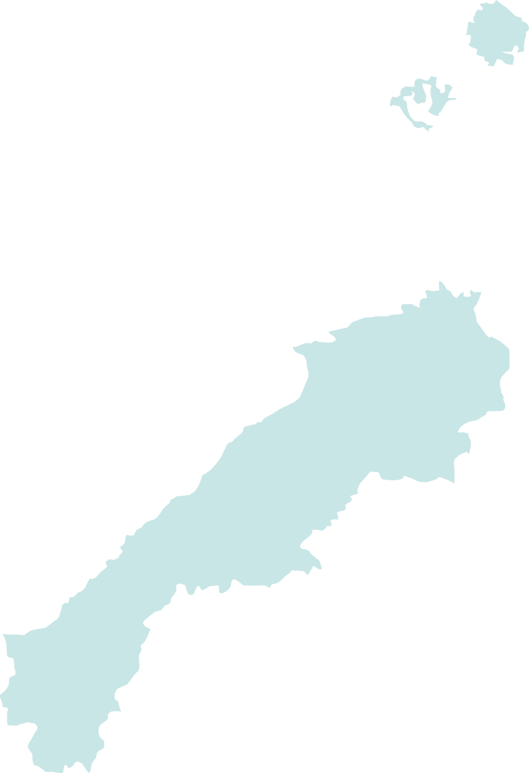エコトラ島根の対応エリア地図