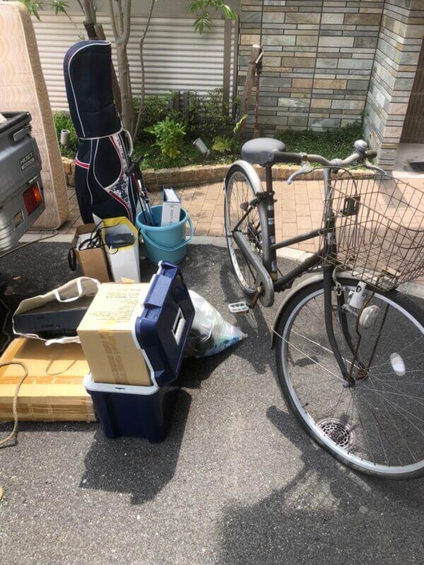 分譲マンションから自転車などの不用品回収