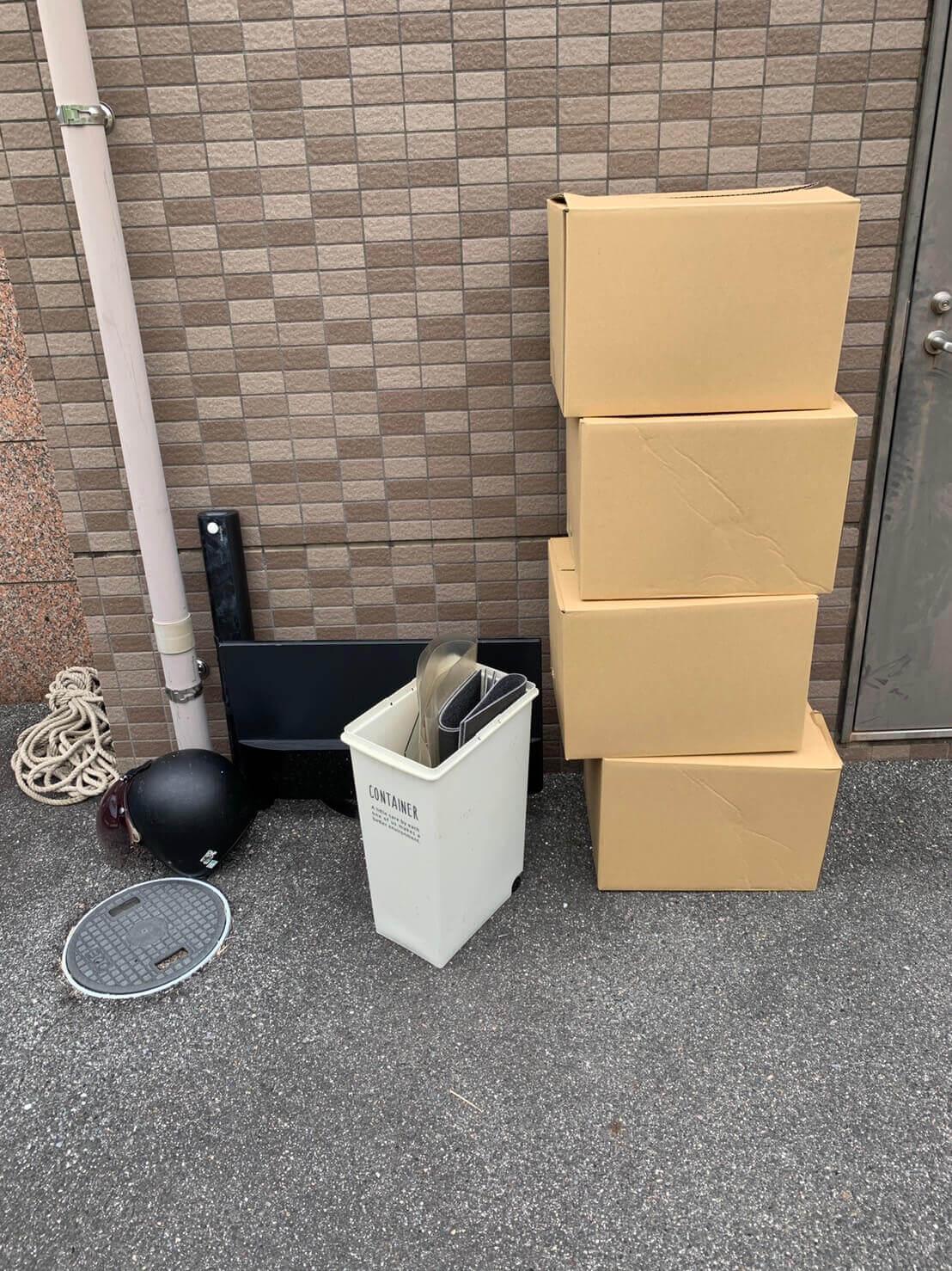 福山市の不用品回収実績 (作業前)