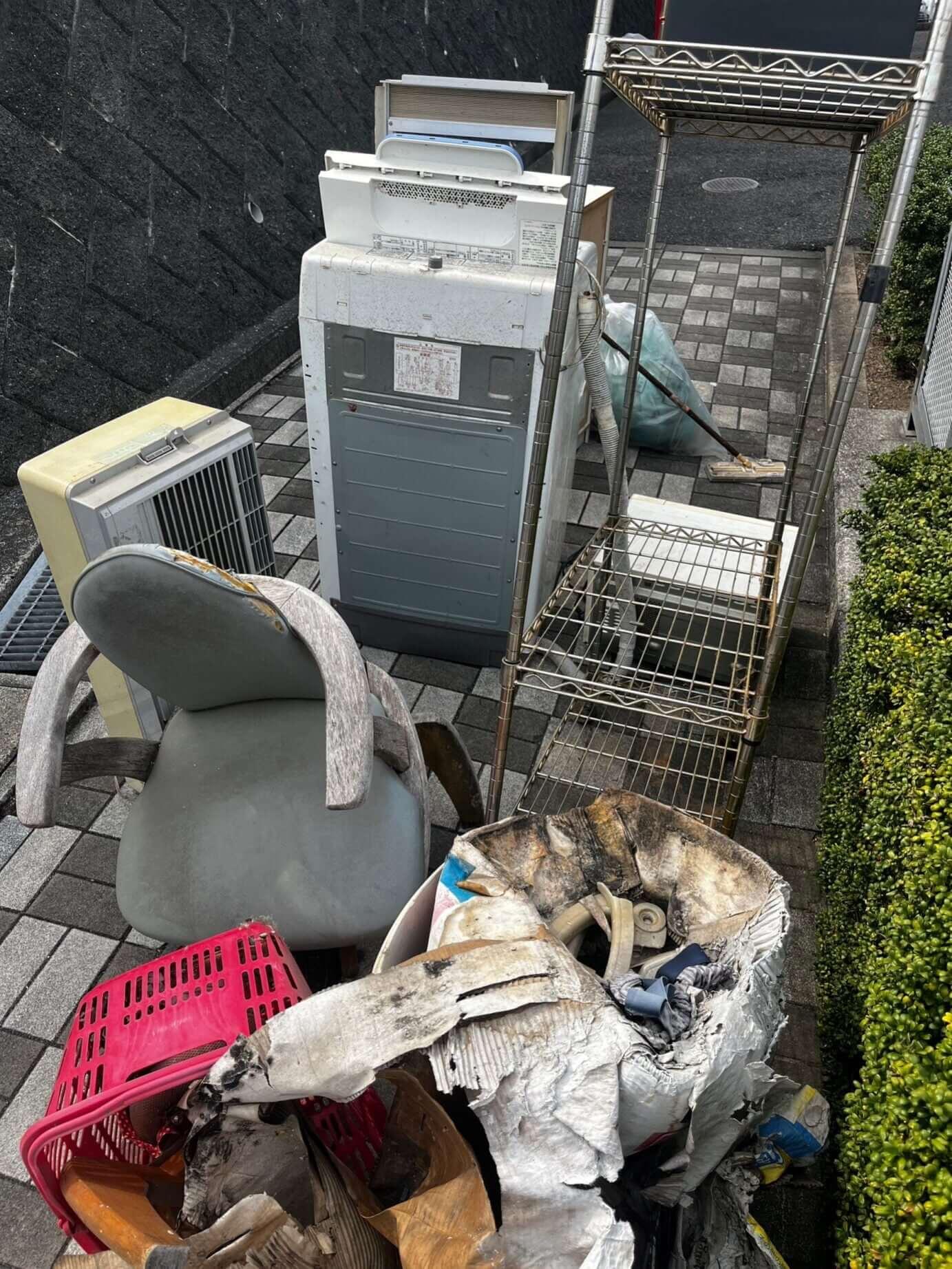 福山市の不用品回収実績 (作業前)