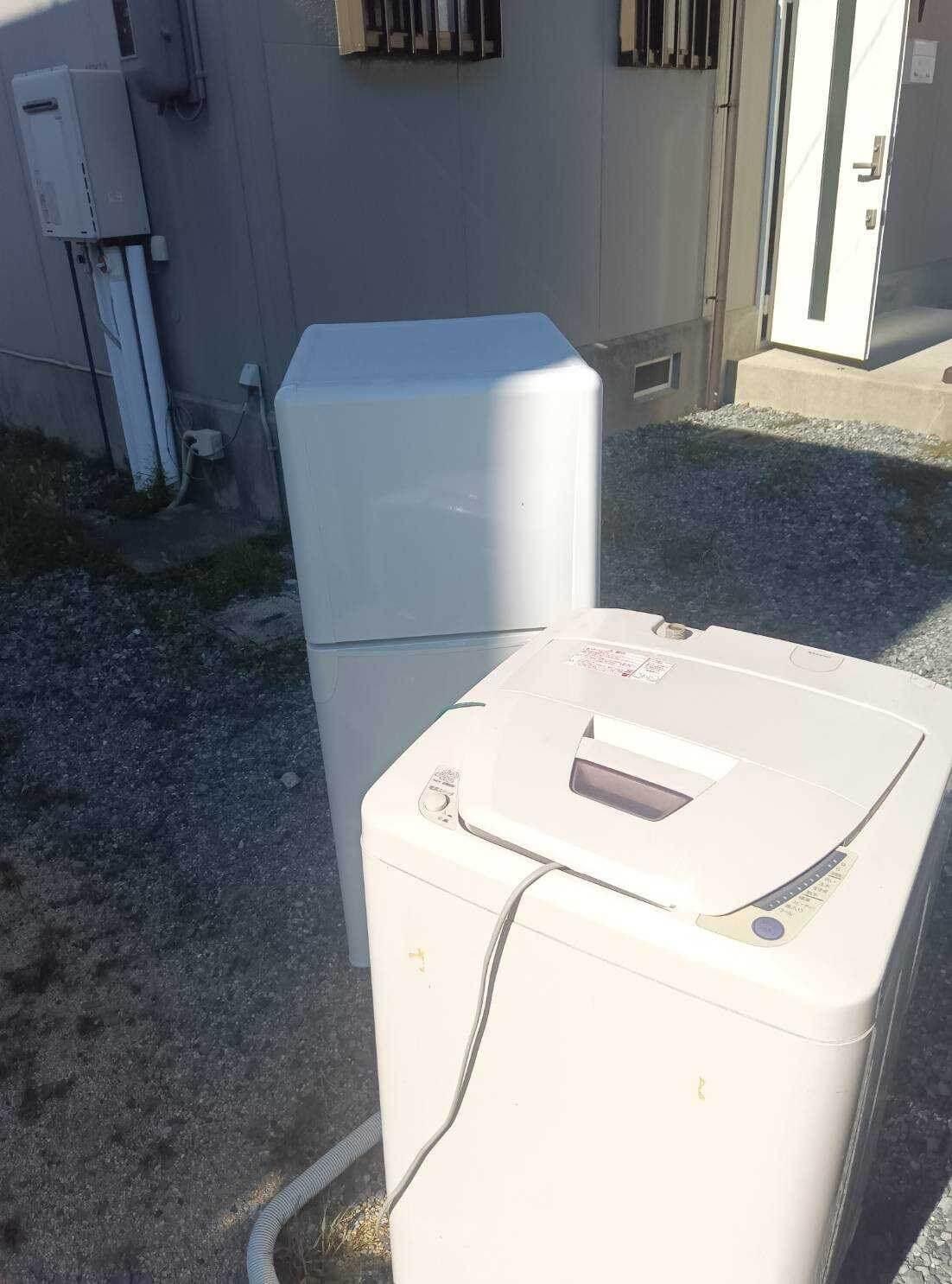 就職が決まりお引越しに伴い冷蔵庫、洗濯機などの不用品処分