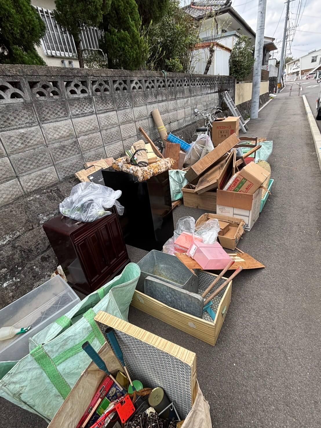 空き家の実家じまいに伴い不用品回収ご相談