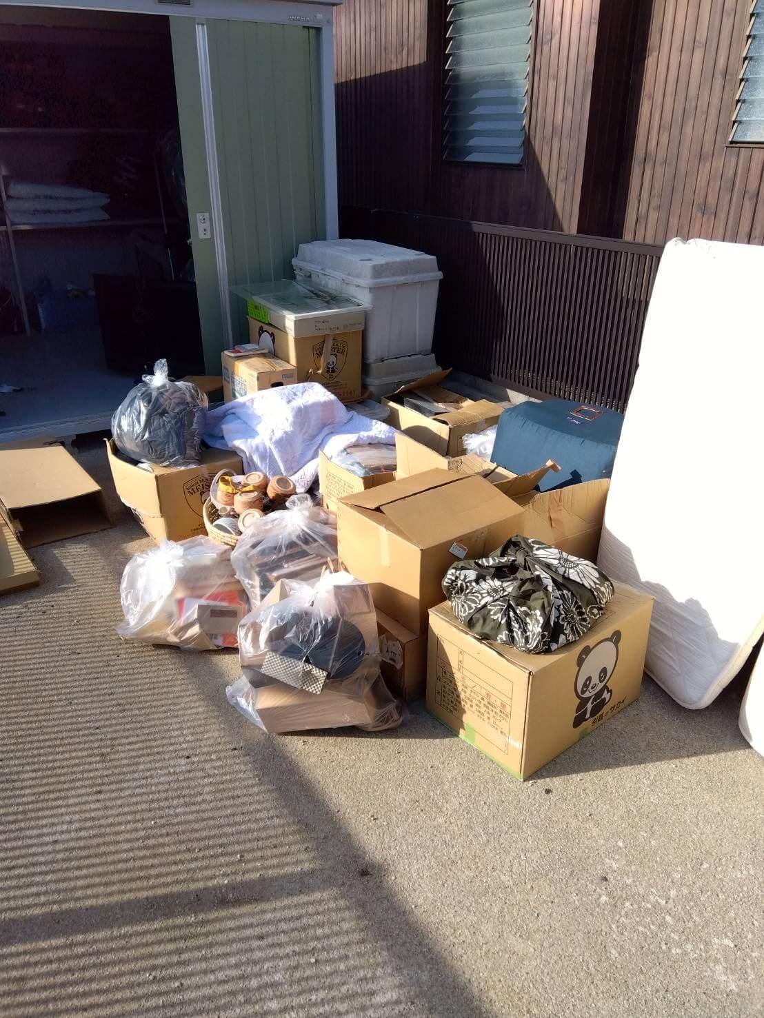 物置処分に伴い不用品回収