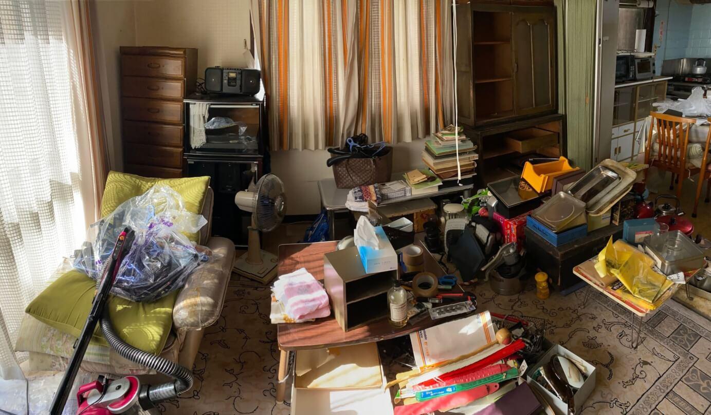 遺品整理で1軒屋全て不用品回収