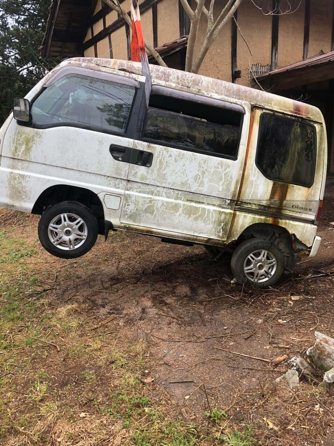 不動の軽自動車を引き取り