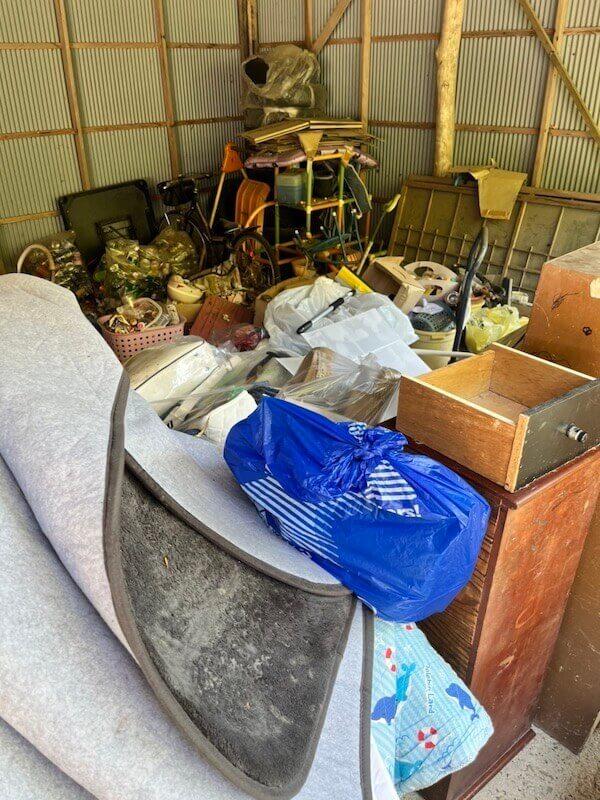 納屋にある父が残した大量の不用品回収