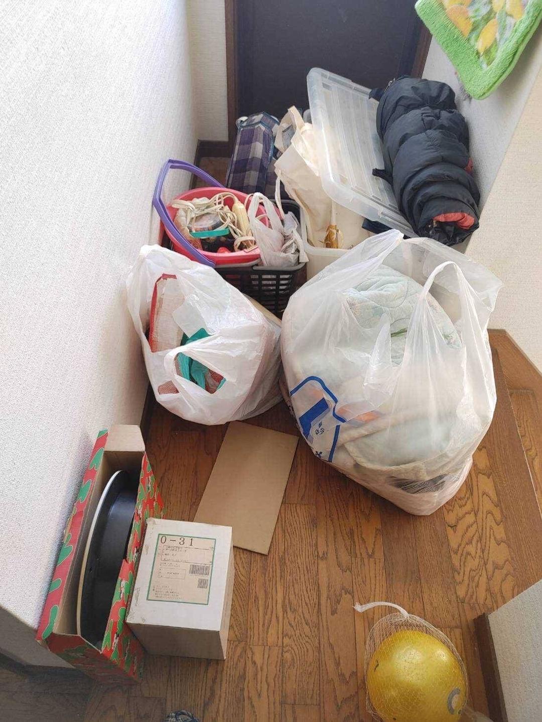 断捨離時にまとめてくださった不用品を引き取り!