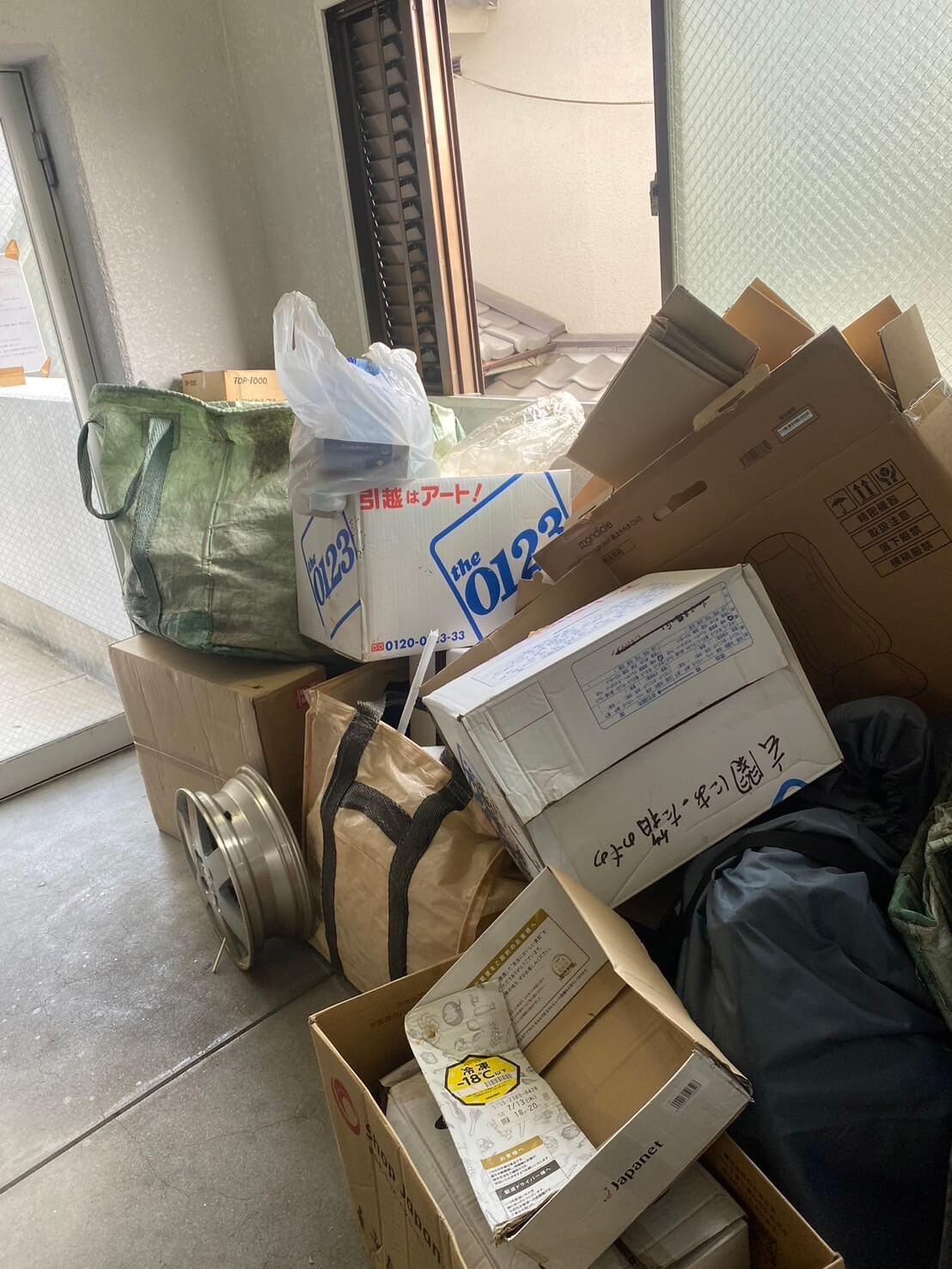 海外へ帰国のために2kのお部屋まるごと片付け、不用品処分