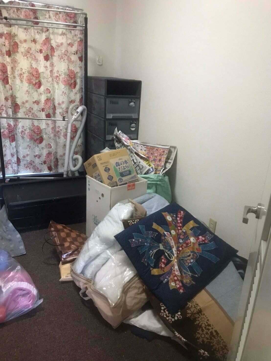 久留米市の不用品回収実績 (作業前)