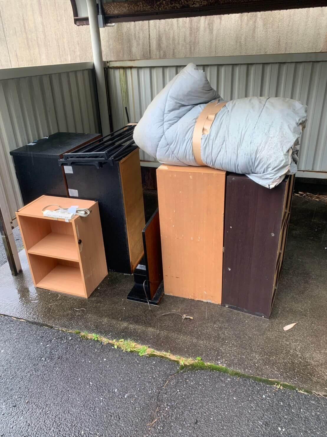 福山市の不用品回収実績 (作業前)