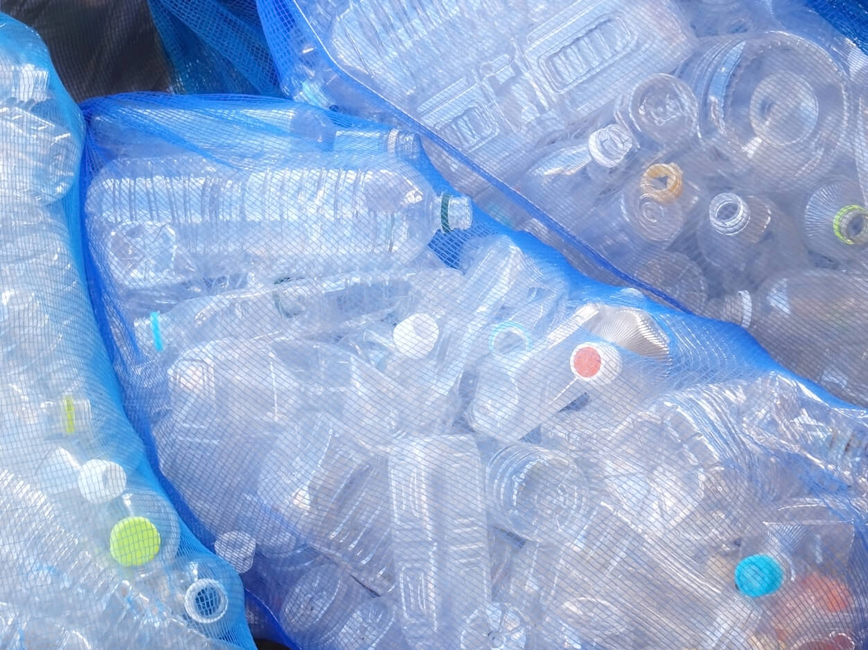 収集されたペットボトル